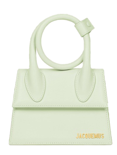 Jacquemus Le Chiquito Noeud Medium Leather Top-handle Bag In Green |  ModeSens