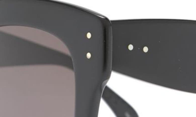 Shop Alaïa 50mm Oversized Sunglasses In Black Black Grey