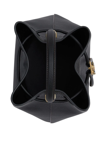 Shop Burberry Tb Plaque Bucket Bag In Black