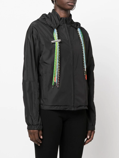Ambush Cord-detail Hooded Jacket In Black