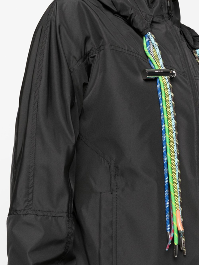 Ambush Cord-detail Hooded Jacket In Black