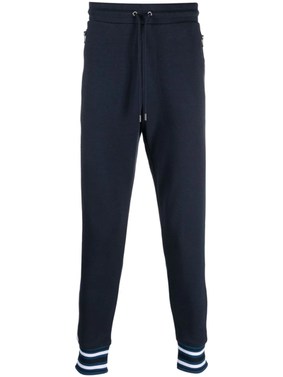 Shop Michael Kors Stripe-detail Track Pants In Blue
