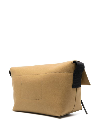 Shop Jil Sander Utility Crossbody Bag In Brown