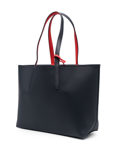Lacoste Anna Reversible Tote Bag In Blue