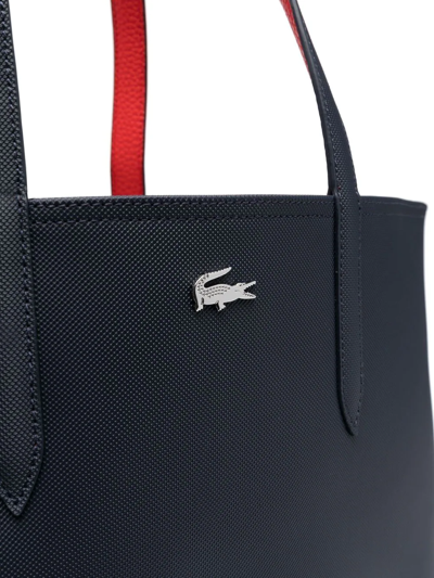 Lacoste Anna Reversible Tote Bag In Blue