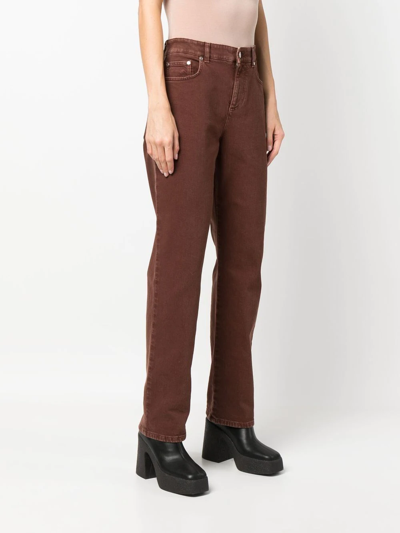 Shop Stella Mccartney Straight-leg Jeans In Brown