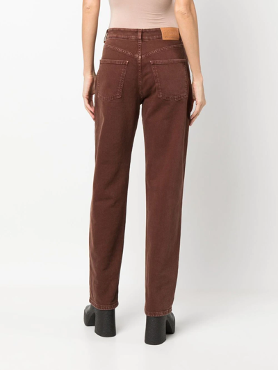 Shop Stella Mccartney Straight-leg Jeans In Brown