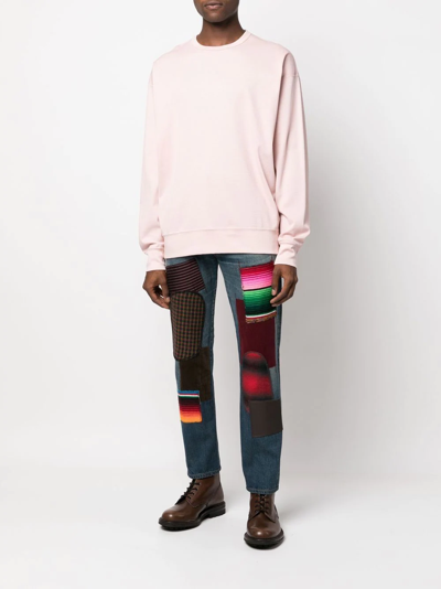 Junya Watanabe Patchwork-design Slim-cut Jeans In Blue