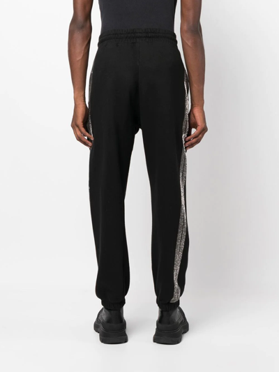 Palm Angels Logo-print Cotton Track Pants In Black