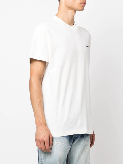 Shop Ambush Embroidered-logo Detail T-shirt In White
