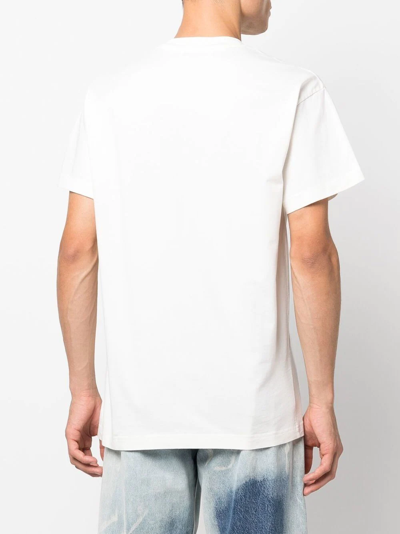 Shop Ambush Embroidered-logo Detail T-shirt In White