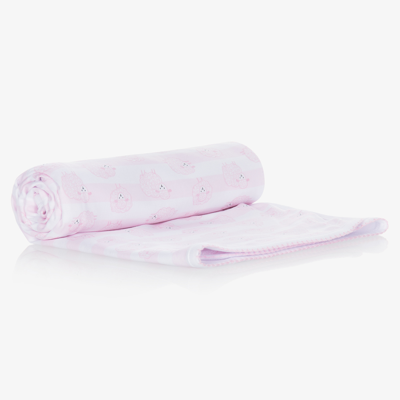 Shop Kissy Kissy Girls Pink Lambs Cotton Blanket (73cm)