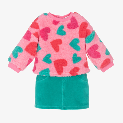 Shop Agatha Ruiz De La Prada Girls Pink & Green Skirt Set
