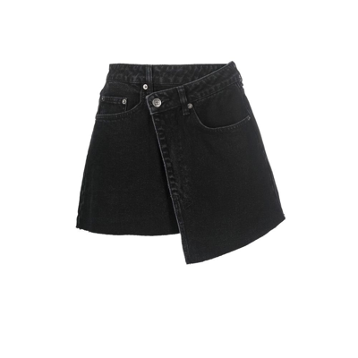 Shop Ksubi Rap Denim Mini Skirt - Women's - Cotton In Black