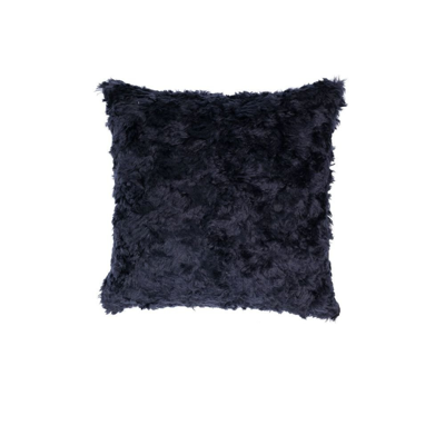 Shop Kvadrat X Raf Simons Black Argo Textured Wool Cushion
