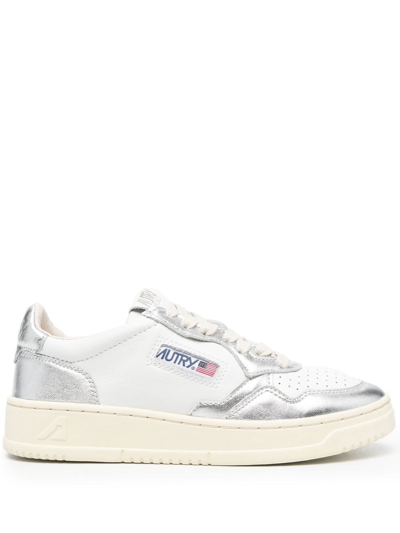 Shop Autry `medalist Low` Sneakers In Metallic