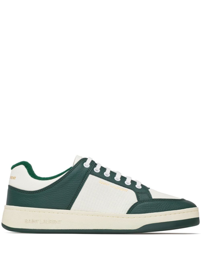 Shop Saint Laurent Sneakers In Green