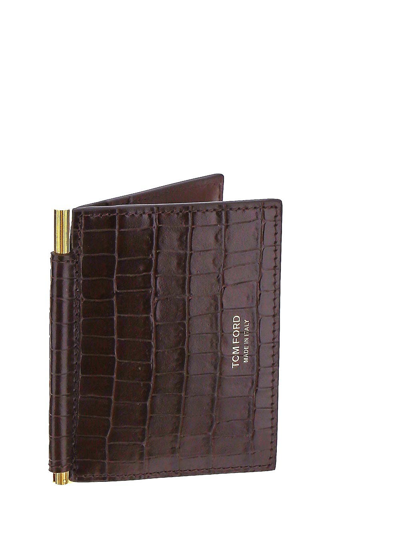 Shop Tom Ford Brown Card Case