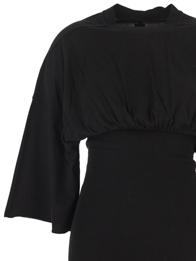 Shop Rick Owens Drkshdw Cinched Tommy Mini Dress In Black