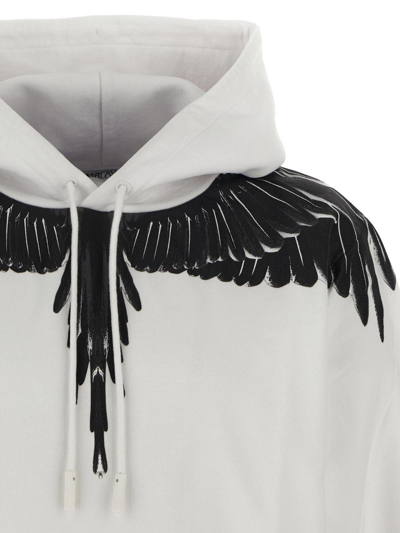 Shop Marcelo Burlon County Of Milan Icon Wings Hoodie In White