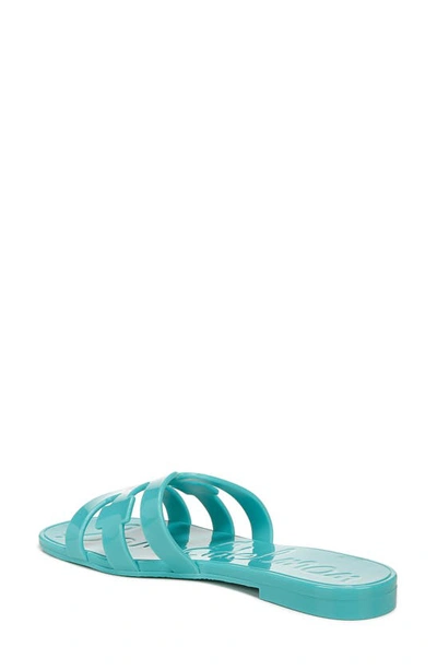 Shop Sam Edelman Bay Jelly Slide Sandal In Rio Blue