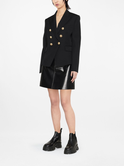 Shop Balmain Paris Blazer In Black