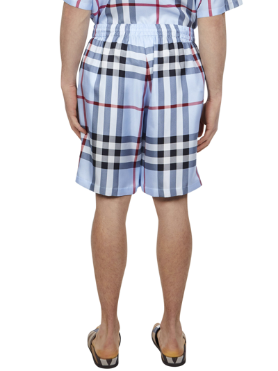 Shop Burberry Shorts <br> In Light Blue