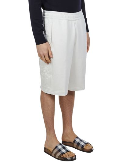 Shop Burberry Shorts In White