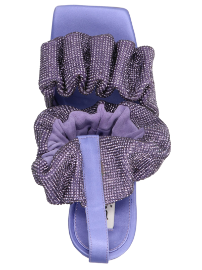 Sebastian Milano Cher Crystal Sandals In Purple