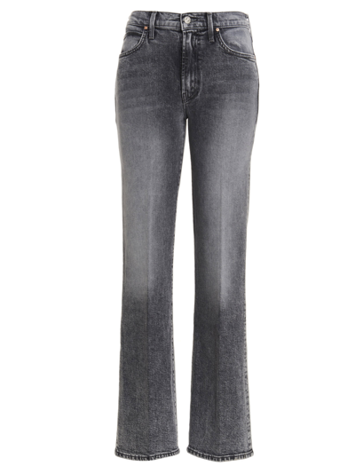 Shop Mother The Kick It Jeans In Gray