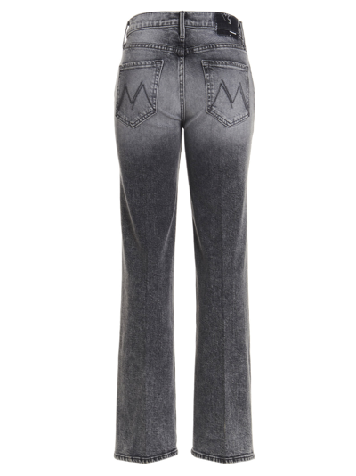 Shop Mother The Kick It Jeans In Gray