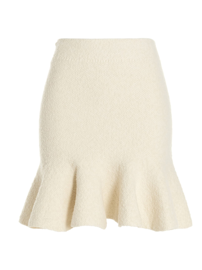 Shop Jil Sander Mini Yoke Skirt In White