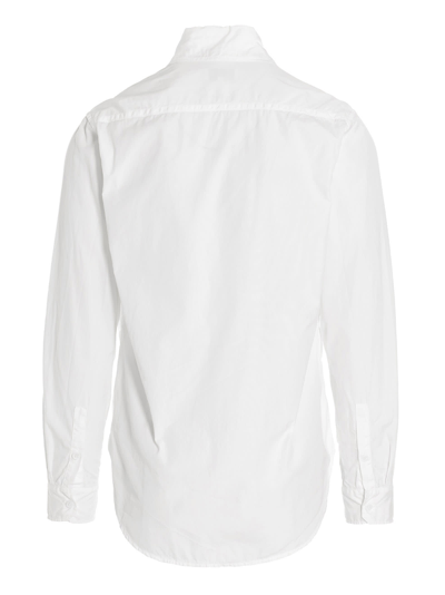 Shop Yohji Yamamoto Big Chain Shirt In White