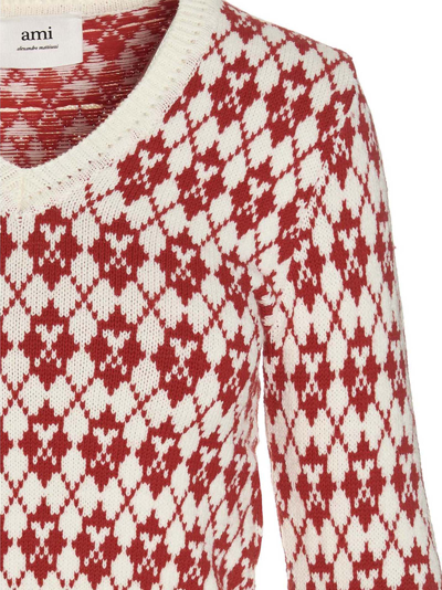 Shop Ami Alexandre Mattiussi Patterned Sweater In Multicolor