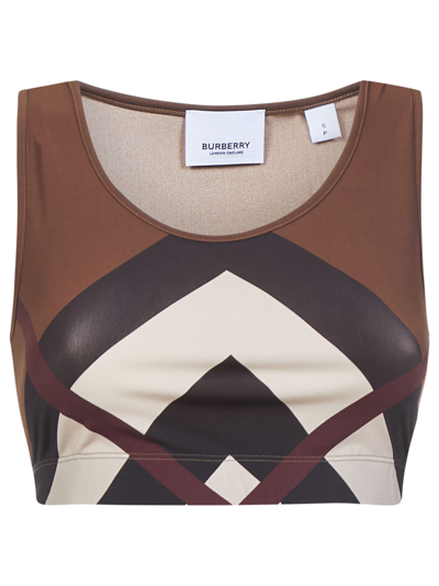 Shop Burberry Top In Brown