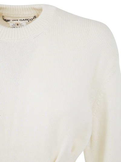 Shop Comme Des Garçons Ladies` Sweater In Off White