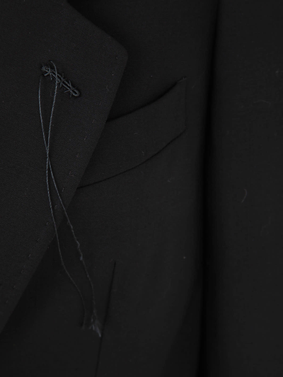 Shop Maurizio Miri Single Breasted Stretch Wool Blazer In Black