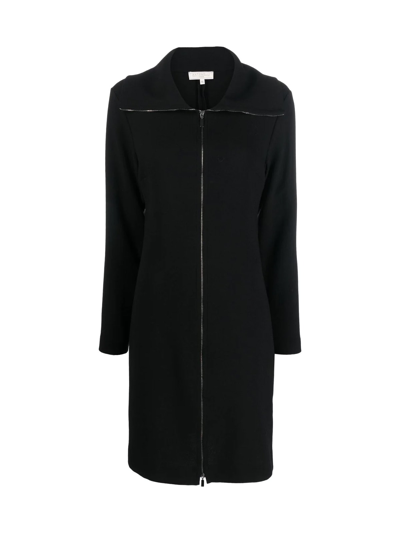 Antonelli Spread-collar Zipped-up Dress In Black | ModeSens