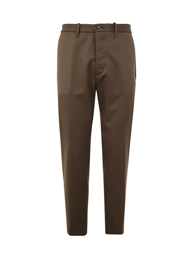 Shop Nine In The Morning Nikolas Relaxed Fit Chino Trouser In Leaf