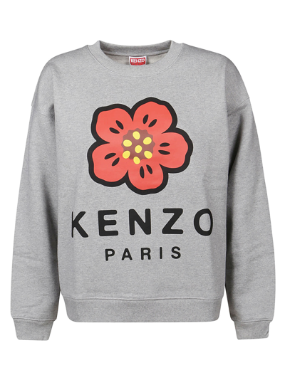 Shop Kenzo Regular Sweatshirt In Gris Perle