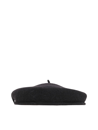 Shop Marine Serre Embroidered French Beret In Black