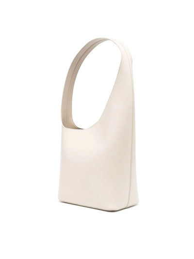 Shop Aesther Ekme Demi Lune Shoulder Bag In Off White