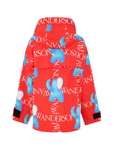 Jw Anderson Elephant Shell Jacket In Red
