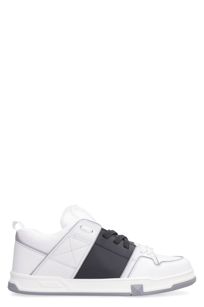 Shop Valentino Garavani - Open Skate Low-top Sneakers In White
