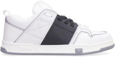 Shop Valentino Garavani - Open Skate Low-top Sneakers In White