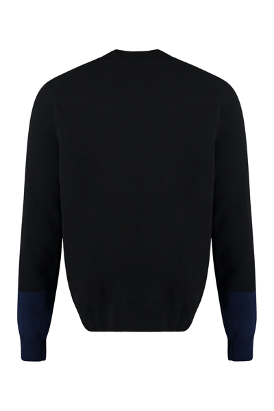 Shop Comme Des Garçons Shirt Long Sleeve Crew-neck Sweater In Black