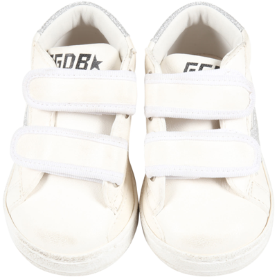 Shop Golden Goose White Sneakers For Girl With Star