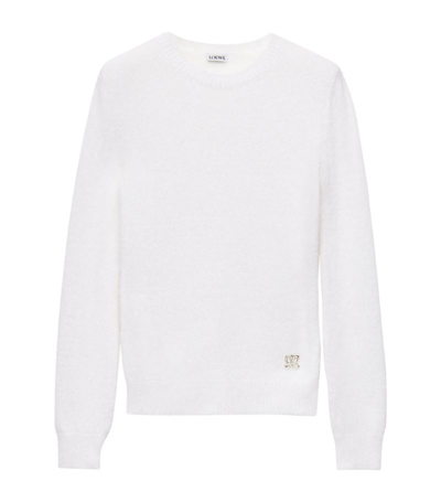Shop Loewe Sparkle Sweater In White