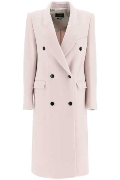 Isabel Marant Enarryli Wool And Cashmere Coat In Pink | ModeSens