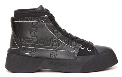 Shop Jw Anderson J.w. Anderson High Top Sneakers In Black